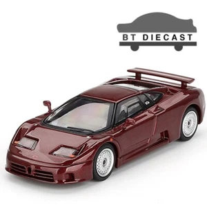 MINI GT BUGATTI EB110 GT 1/64 DIECAST MODEL CAR DARK RED METALLIC MGT00806 - Picture 1 of 3