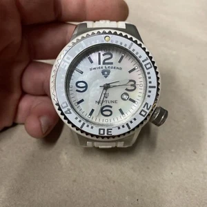 White Swiss Legend Neptune Swiss Made 52mm Men's Watch - Picture 1 of 6