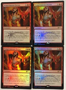 MTG 4X Temperamento Focoso / Fiery Temper - FOIL Promo FNM Ita Playset - Picture 1 of 1