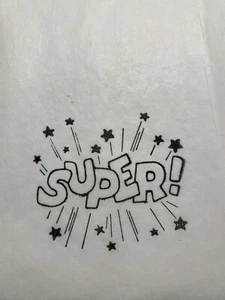 SUPER TISSUE PAPER Hand Stamped Great for gift giving, crafts, journals or arts - Picture 1 of 2