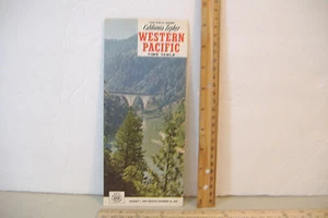 WESTERN PACIFIC RAILROAD~PASSENGER TRAIN TIME TABLE~JANUARY - DECEMBER 1969 - Picture 1 of 7