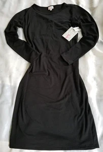 Neu mit Etikett LulaRoe Debbie Small 🌹 einfarbig tiefschwarz 🌹Strechy auch! - Bild 1 von 3