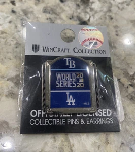 LOS ANGELES DODGERS TAMPA BAY RAYS 2020 WORLD SERIES LAPEL COLLECTOR PIN NEW - Picture 1 of 1