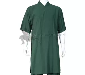 Accappatoio estivo cotone shaolin kung fu giacca wushu arti marziali tai chi top - Foto 1 di 3
