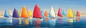 SAILING ART PRINT Flying Colors Sally Caldwell Fisher - Bild 1 von 1