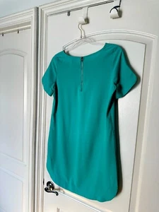 Women's Rosette Mini Dress Aqua Size Small New With Tags  - Picture 1 of 2