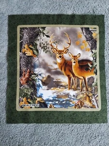 DEER COTTON  PANEL   15" X  17"  - Bild 1 von 4