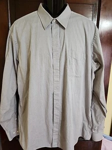 Roberto Villini Collezione Dress Shirt 17.5/ 36/37 Gray Gray Stripes - Picture 1 of 4