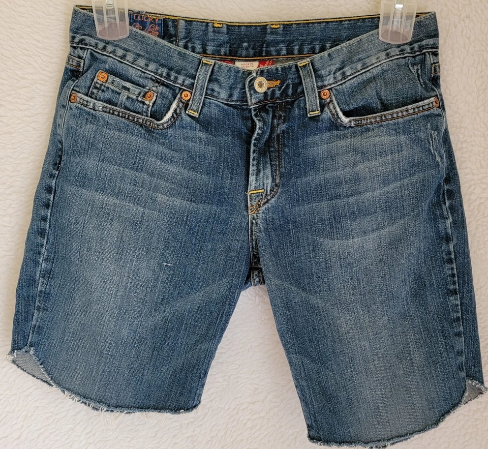 Pantalones cortos de mujer Lucky Brand talla 8 azul jean Foto 1 de 4
