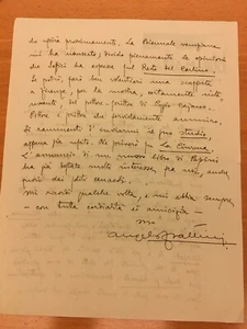 Lettera autografa di Angelo Frattini - Imagen 1 de 1