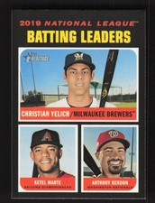 2020 Topps Heritage Christian Yelich Ketel Marte Anthony Rendon LL #62