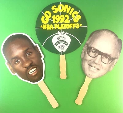 Lote de 3 fans de Seattle Supersonics SGA / Gary Payton - Bob Blackburn - 3x Foto 1 de 2