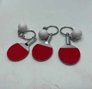 Table Tennis Keyring / Ping Pong Keyring / Table Tennis Gift / Table Tennis Play - Foto 1 di 8