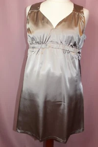 Abendmode Umstandsmode "QUE SERA" festliches Satin Top* Gr. 38 Farbe: Mocca NEU - Bild 1 von 7