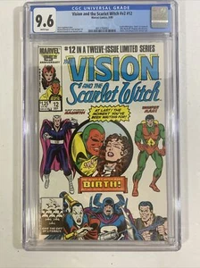 VISION AND THE SCARLET WITCH #12 (vol. 2, 1986) CGC 9.6 1st Tommy Billy Maximoff - Picture 1 of 9
