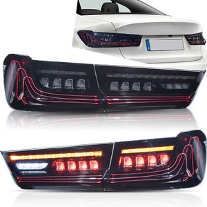 SMOKED LED CSL Tail Lights For 2019-2022 BMW 3 Ser. G20 G80 330i 340i Rear Lamps - Picture 1 of 10