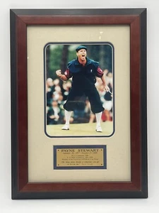 US Open. PGA, Ryder Champion 1989 1999 Framed Payne Stewart Picture With Plaque - Picture 1 of 7