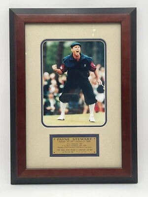 US Open. PGA, Ryder Champion 1989 1999 Quadro Payne Stewart com Placa - Imagem 1 de 4
