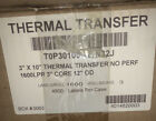 3" X 10" Thermal Transfer Labels  Nonperforated 3?Core, 12?Od, 3 Rolls 1600 Per