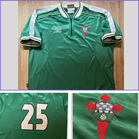 vintage 1999 Racing de Ferrol Home Shirt FOOTBALL camiseta #25 MANU UMBRO siz XL Cover