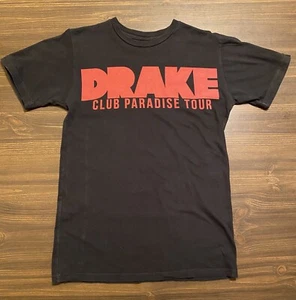 Drake T-shirt Club Paradise Tour Black S Small Graphic 100% USA - Picture 1 of 6