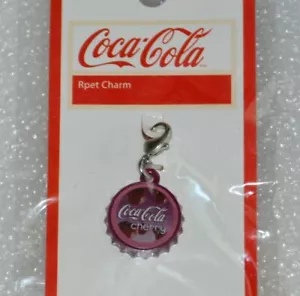 Cherry Coke Plastic Key Charm w/ Lobster Clasp Coca Cola Purple - Picture 1 of 1