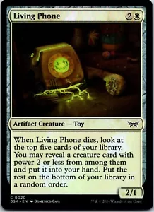 Living Phone - Foil NM-Mint, English Duskmourn: House of Horror MTG Magic - Picture 1 of 2