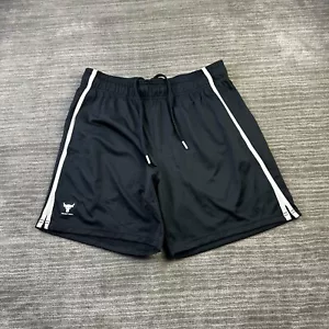 Under Armour Shorts Mens Medium Black Project Rock Mesh Gym Training - Picture 1 of 8