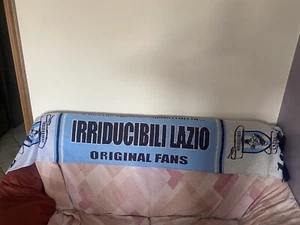 Rara mega sciarpa bufanda scarf Ultras Irriducibili Lazio vintage da collezione - Picture 1 of 8
