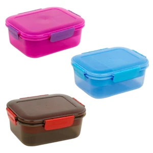 1.6L BPA-Free Plastic Lunch Box Airtight Food Storage w/ Leak-Proof Clip Lock - Picture 1 of 10