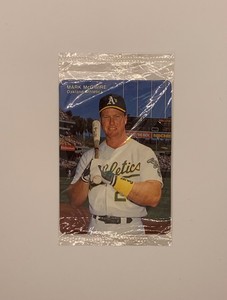 1990 Mother's Cookies Mark Mcgwire Oakland Athletics Set of 4