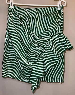Falda Syvan Dries Van Noten x Len Lye Ondulada Rayas Verdes - Talla EU 40, US 10 Foto 1 de 3