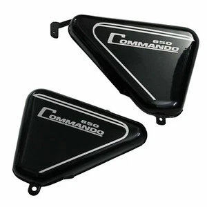 For Norton Commando Roadster 850 Side Panel Steel Black Painted @US - Bild 1 von 7