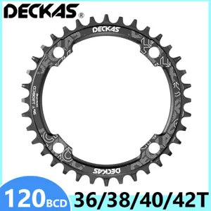 Deckas 120 lama catena BCD rotonda 36T 38T 40T 42T pale catena MTB - Foto 1 di 17
