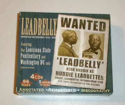 Leadbelly – Important Recordings 1934 - 1949 4 CD Box UK Import Near Mint Cond - Image 1 of 4