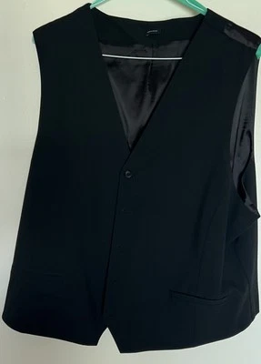 J. Ferrar Button Down Black Slim Vest Size 2XL!! - Image 1 of 4