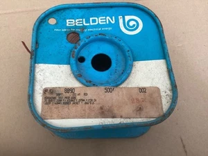 CARRETE PARCIAL VINTAGE BELDEN 8890 ROJO TEST PROD CABLE 24AWG - Imagen 1 de 6