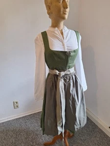 Moser Trachten Dirndl Sarah 65cm Gr.42 Dirndl mit Schürze Ohne Bluse Grün Np 199 - Bild 1 von 14
