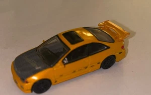 Racing Champions Fast & Furious Series 1 1995 Honda Civic Si Yellow  1/64 - Picture 1 of 4