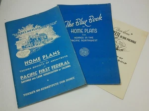 VTG 1930s Architect Craftsman Home Plans Pacific First Federal Book Catalog Lot - Picture 1 of 24