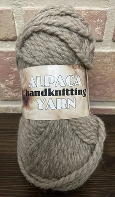 Alpaca Yarn Bulky 100 Yards Rose Gray Alpaca Merino Made In USA - Image 1 of 3