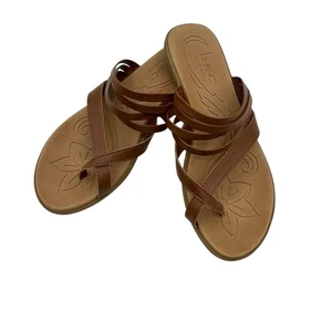 Sandalias BOC Born Alisha Marrón con Tiras Sin Cordones Anillo Puntera Marrón Talla 9 VER NOTA - Imagen 1 de 8