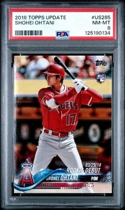 Tarjeta de novato 2018 Topps Update Baseball US285 Shohei Ohtani PSA 8 RC-PSA 8 Ohtani - Imagen 1 de 2