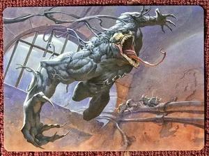 Tarjeta de arte Venom Evil Unleashed serie de arte 12/54 Magic The Gathering Marvel's Spider-Man COMO NUEVA - Imagen 1 de 6