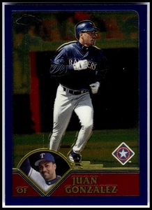 2003 Topps Chrome #184 Juan Gonzalez - Picture 1 of 2
