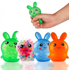 4-Pack Squishy Easter Bunny Stress Balls – Fun Basket Stuffers & Gifts! - Picture 1 of 4