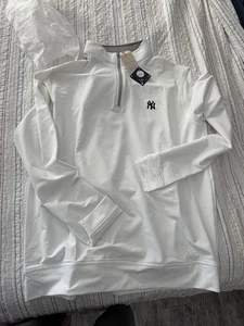 Peter Millar Perth Performance Pullover Gr. M New York Yankees weiß MLB - Bild 1 von 6