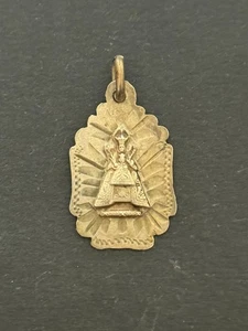 Antike religiöse Medaillen Silber "VIRGEN DE MONTSERRAT" (3 x 1,5 CM) - Bild 1 von 2