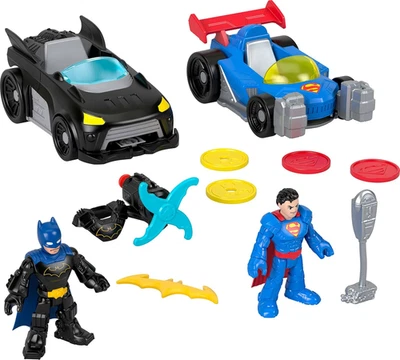 Imaginext DC Super Friends Metal Force Batmobile & Supermobile Batman & Superman - Image 1 of 4
