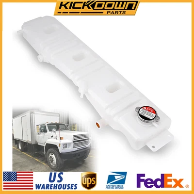 1x New Radiator Coolant Overflow Tank For Ford F600 F700 F800 80-99 F6HZ8A080B Foto 1 de 4